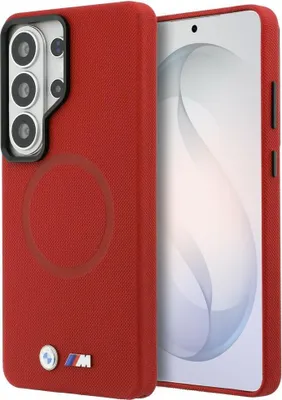 Produktbild von BMW M Metal Logo MagSafe - Samsung Galaxy S26 Ultra Hülle (Rot)