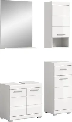 Image de Scout ensemble de meubles de salle de bains S97 blanc brillant, blanc.