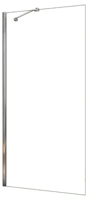 Produktbild von Duschspa Walk-In Dusche 120x200cm Chrom glänzend Duschwand 8mm NANO ESG-Glas mit 45cm Diagonal Stabilisator F070 Duschabtrennung