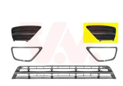 Image de Grille d'aération, pare-chocs VAN WEZEL 1861591