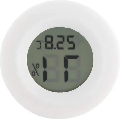 Produktbild von Digitale Terrarium-Thermometer und -Hygrometer - LCD-Temperaturfeuchtigkeitsanzeige - Terrarium-Inkubator - Großes LCD-Schirm - Reptilienbassin - Weiss .