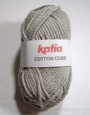 Produktbild von Baumwolle CORD von Katia - GRAU (64) - 100 g / ca. 50 m Wolle