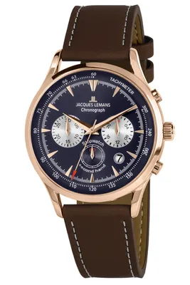Zdjęcie produktu dla Jacques Lemans - 1-2068G - Zegarek na rękę - Męski - Kwarcowy - Chronograf - Retro Classic