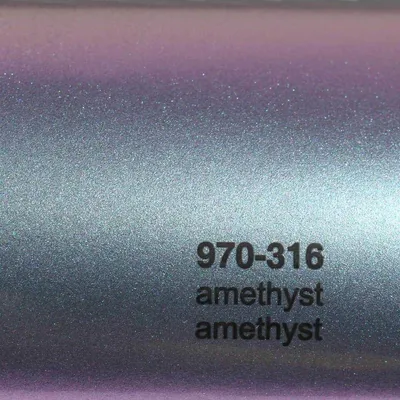 Produktbild von (25€/m²) Oracal 970RA Autofolie 316G Amethyst Glanz Folie 152 cm Breite Laufmeterware gegossene Auto Folie selbstklebend