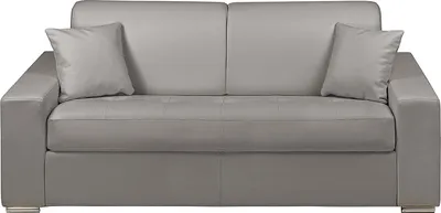 Produktbild von 3-Sitzer-Sofa mit Express-Klappmechanismus aus  EMIR - Farbe: grau - Liegefläche: 140 cm - Matratze 14 cm