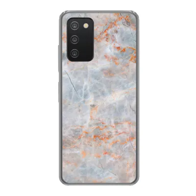 Produktbild von MuchoWow® Handyhülle Schutzhülle Hülle für Samsung Galaxy A53 5G Marmor - Luxus - Orange Silikon Softcase Handy Hülle - Schutzabdeckung