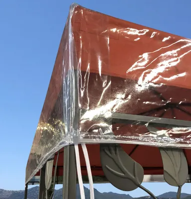 Immagine prodotto di Copertura protettiva per gazebo, dimensioni 3 x 3 metri, impermeabile e trasparente