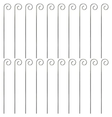 Produktbild von Edelstahl Pflanzenetikettenhaken, Gartenmarkierer, Pflanzenhalter, rostfrei, 20 cm, 20 Stück