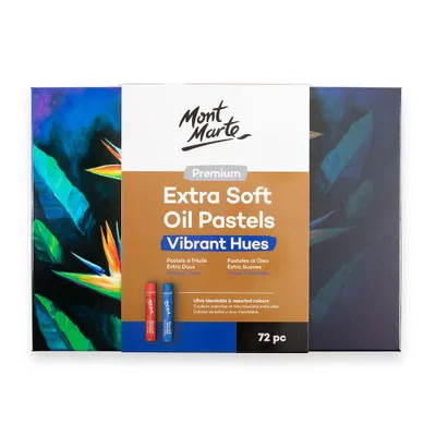 Immagine prodotto di Set di pastelli a olio Mont Marte – Colori vivaci, 72 pezzi – Extra morbidi, facili da sfumare – Per la pittura e le attività creative – Ideali per principianti e artisti