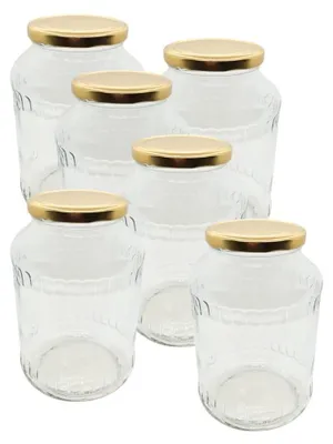Immagine prodotto di Barattolo di vetro da 1500 ml con coperchio, ideale per la conservazione degli alimenti