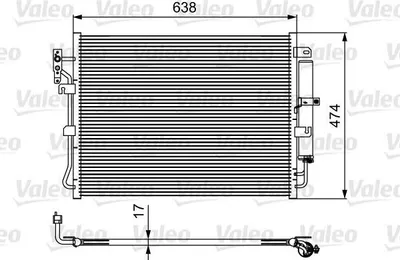 Produktbild von VALEO 814424 Kondensator Klimaanlage Klimakondensator für LAND ROVER Discovery IV (L319) +Trockner