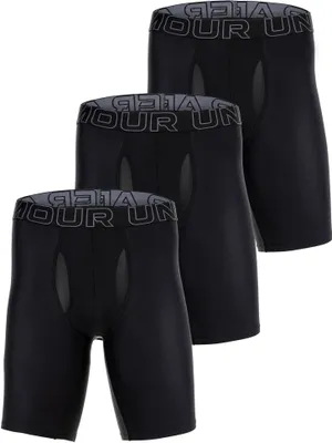 Produktbild von UNDER ARMOUR pánske boxerky, 3-pack - Performance Tech Long Boxer Solid 9", elastické, jednofarebné, čierne XL
