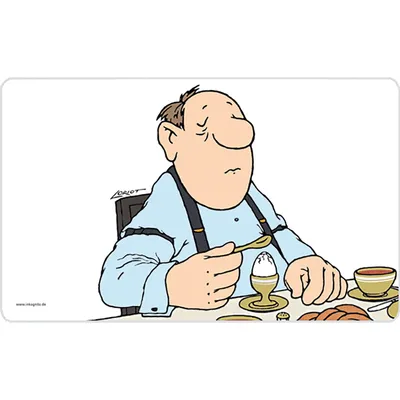 Immagine prodotto di Tagliere per la colazione Loriot "Uomo"