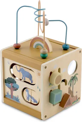 Zdjęcie produktu dla Nukido NK-861 Drewniana kostka sensoryczna Montessori