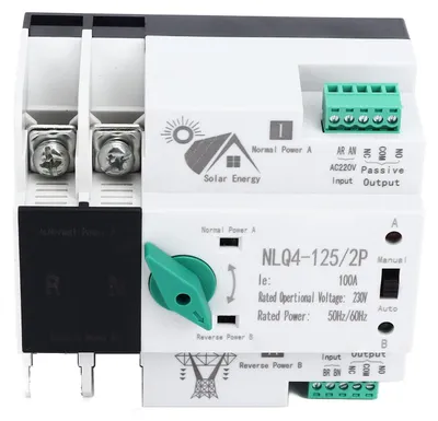 Mini ATS 100A 230V AC 50/60Hz automatischer Umschalter