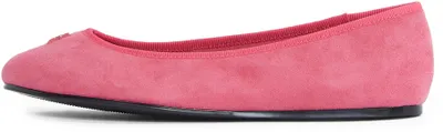 Productafbeelding van Tommy Hilfiger dames ballerina's, model Hardware, gemaakt van suède, kleur roze (Hibiscus Pink), maat 39