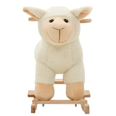 Immagine prodotto di vidaXL Animale a dondolo pecora peluche 78x34x58 cm Bianco