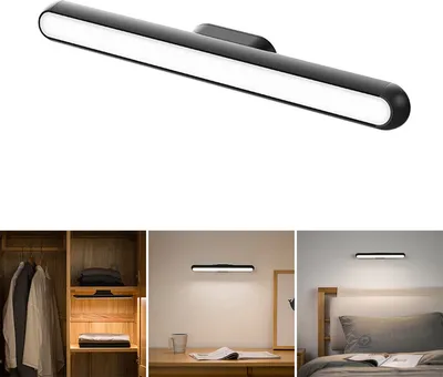 Immagine prodotto di Lampada da parete a LED Lampada da lettura magnetica a sospensione ricaricabile USB per dormitorio