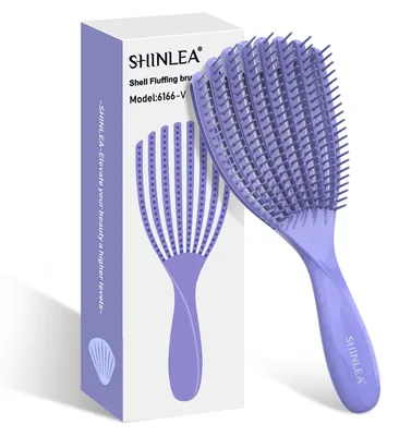 Immagine prodotto di SHINLEA Spazzola per capelli SHINLEA Senza strattoni Spazzola per arricciare i capelli lunghi Spazzola districante Styling dei capelli