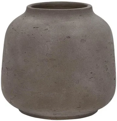 Productafbeelding van Potten van keramiek - Bloempot - Bruin - Diameter 22 cm x Hoogte 20 cm - Opening 11 cm