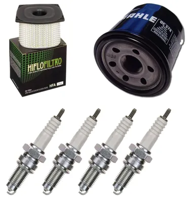 Image de Kit d'entretien pour Suzuki GSX-R 750 1990-1991 : filtre à air, filtre à huile, bougies d'allumage de la marque Pamoto - Neuf