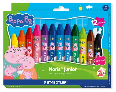 Obrázok produktu pre Staedtler 224 C12 L1, 12 kusov, Rôzne farby, Viacfarebný, 1,4 cm, Detské, 2 rok / roky