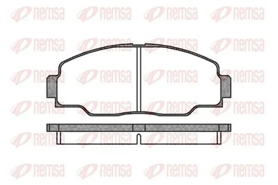 Produktbild von REMSA Bremsbeläge Satz Vorne Bremsklötze für TOYOTA DYNA 150 Pritsche/Fahrgestell 0308.00