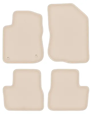 Produktbild von DURBAN Beige Velours-Fußmatten-Set für Peugeot 208 I Schrägheck (2012-2019)