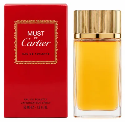 Obrázek produktu pro Cartier Must, Ženy, 50 ml, Nedoplnitelná lahvička, Sprej, ALCOHOL, PARFUM (FRAGRANCE), AQUA (WATER), ETHYLHEXYL METHOXYCINNAMATE, LIMONENE, COUMARIN,..., 1 kusů