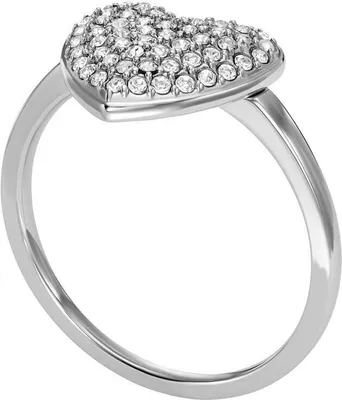 Produktbild von Sadie Glitz Heart Ring aus Edelstahl mit Kristallen von Fossil