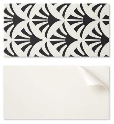 Obrázek produktu pro Samolepicí vinylová deska – dekorace na stěnu do kanceláře, rozměry 120 x 60 cm, abstraktní vzor listů