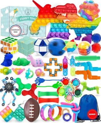 Produktbild von Fidget Toys Set – Anti Stress Spielzeug für Kinder und Erwachsene – Skills Set zur Stressbewältigung und Konzentrationssteigerung