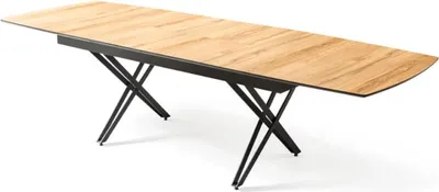 Immagine prodotto di Tavolo da cucina di design Tavolo da sala da pranzo allungabile in legno tavolo marrone mobili