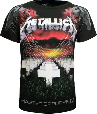 Produktbild von Metallica Master Of Puppets All Over Print T-Shirt – Offizielles Merchandise - L