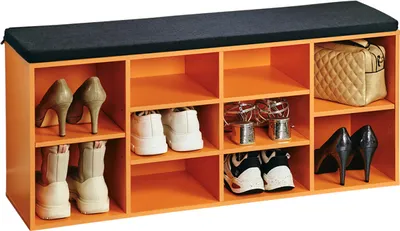 Immagine prodotto di KESPER Scarpiera con panca arancione 103,5 x 48 x 29,5 cm