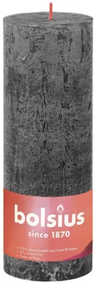Productafbeelding van Bolsius Shine Rustiekkaars 190/68 Stormygrey (1 stuk)