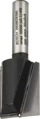 Produktbild von PRO Nutfräser, zweischneidig, Ø 20 x L 24,6, Schaft 8 mm
