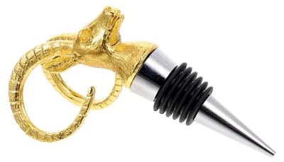 Produktbild von Weinverschluss Antilopenkopf aus Edelstahl Luftdichter Flaschenverschluss Stilvolle Weinstopper Dekoration für Weinliebhaber und Haushalt