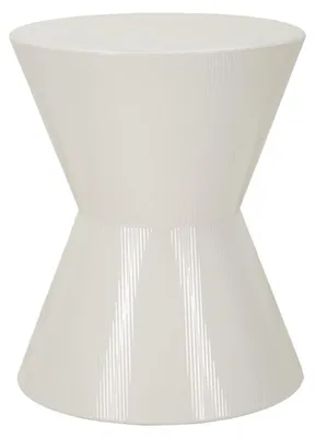 Obrázok produktu pre Odkladací stolík Oyo z béžového kovu, Ø 45 cm