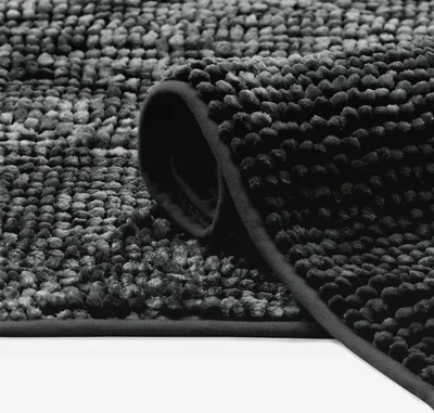 Produktbild von Badematte 70x120 cm Badvorleger Badteppich rutschfest Bati Anthrazit