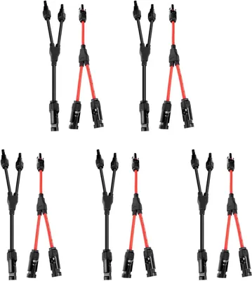 MC4 Y Verteiler Stecker 4mm² - Solarkabel Verteiler Wasserdicht Für PV Anlagen