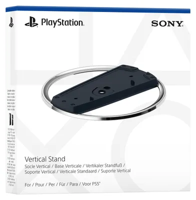 Image de Sony Vertical Stand, Stand, PlayStation 5, Schwarz, Chrom, Glänzend/Matt, PlayStation 5 Slim, PlayStation 5 Slim Digital Edition, 191 mm