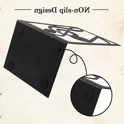 Produktbild von Famanu Bücherstützen Musiknoten - kreatives Design - 1 Paar - Schwarz