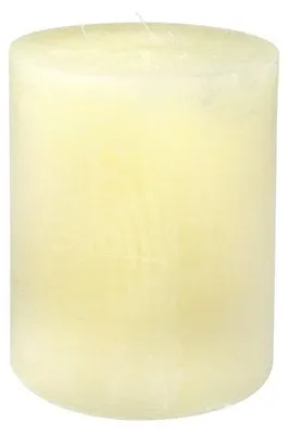 Obrázok produktu pre Sviečka značky Stumpenkerze, priemer 15 cm, výška 20 cm, farba: krémová, doba horenia: približne 120 hodín.