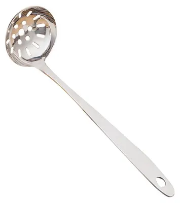 Immagine prodotto di Cucchiaio per zuppa in acciaio inossidabile con foro per appendere e manico lungo, filtro per hot pot, utensili da cucina (schiumarola)