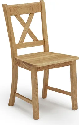 Produktbild von Küchenstuhl (2er-Set) Dedie aus Massivholz 47 x 53 x 90 Esszimmerstuhl massiv Wildeiche geölt 12138