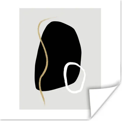 Produktbild von MuchoWow® Poster Minimalismus - Abstrakt - Design 50x50 cm - Wohnzimmerdekoration