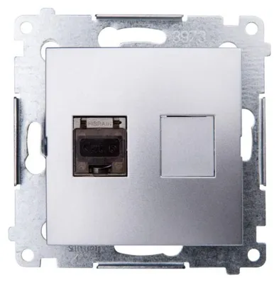 Obrázok produktu pre Kontakt-Simon D61E.01/43, Strieborná, Plast, IP20, 75 mm, 44 mm, 75 mm