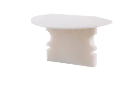 Produktbild von Deko-Light Profil Endkappe - Endkappe P-ET-02-10, Set 2 Stk, Kappe, Weiß, Kunststoff, Deko-Light, 1 g, 25 mm