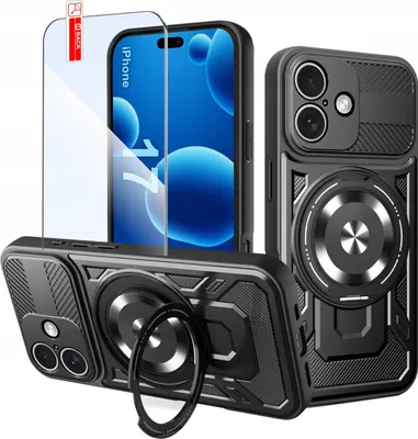 Produktbild von Panzer-Hülle für iPhone 17 CASE für MagSafe VERSTÄRKT + GLAS 9H